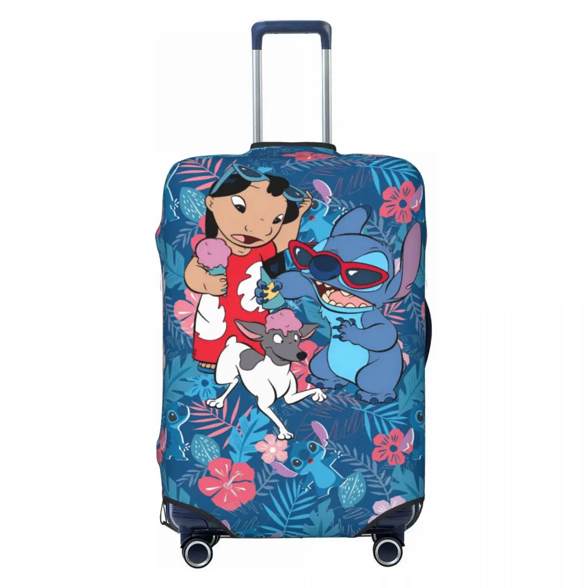 

Custom Stitches Manga Anime Travel Luggage Cover Dust Proof Suitcase Cover Protector Fit 18-32 Inch