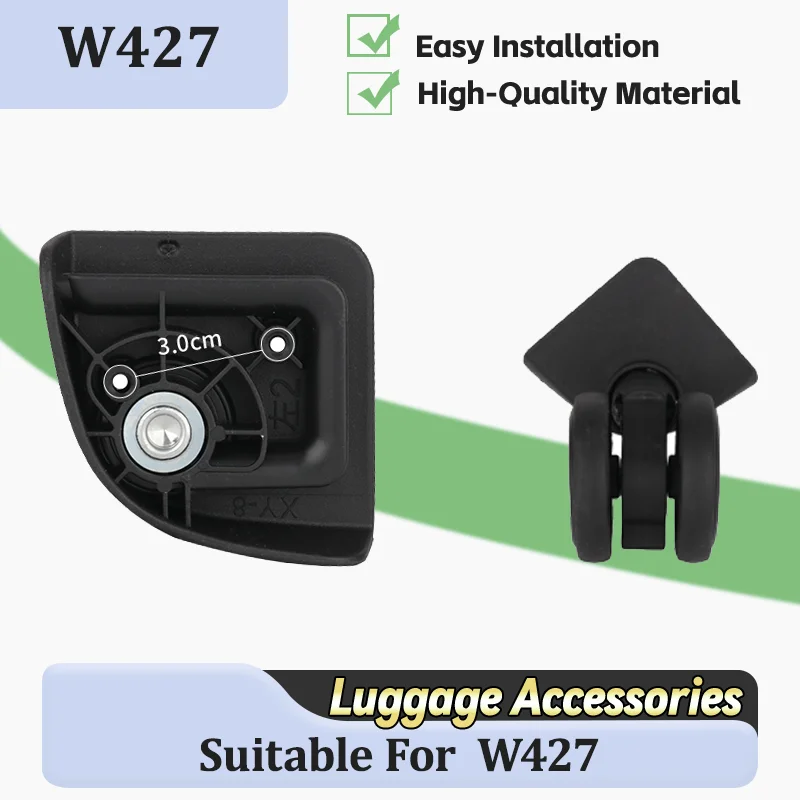 

For W427 Heavy Duty Luggage Replacement Wheels - Nylon Eco-Friendly Wheels Smooth Travel Shock Absorbing Wheel Accessories