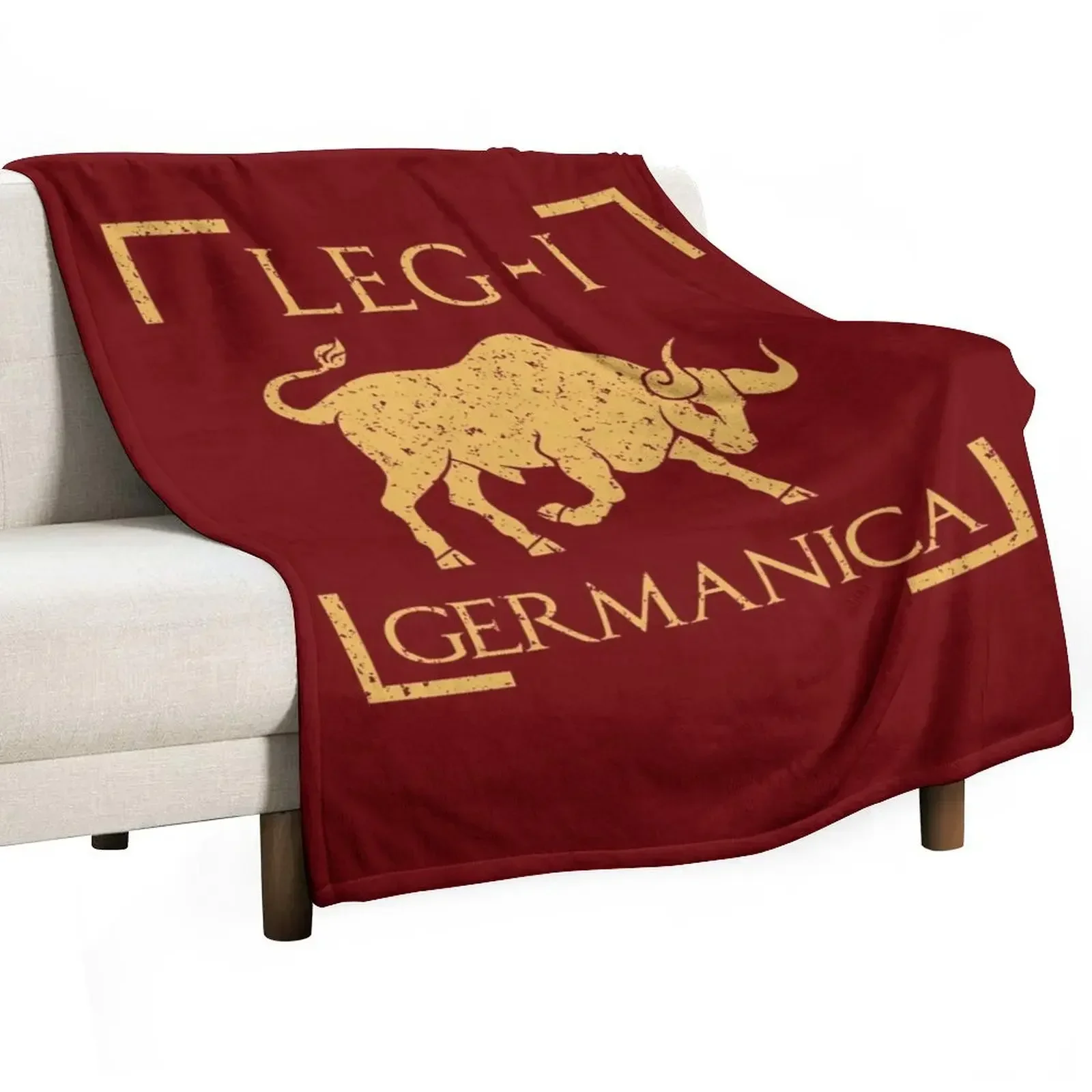 Legio I Germanica Taurus Emblem Roman Legion Throw Blanket For Decorative Sofa Designers Blankets