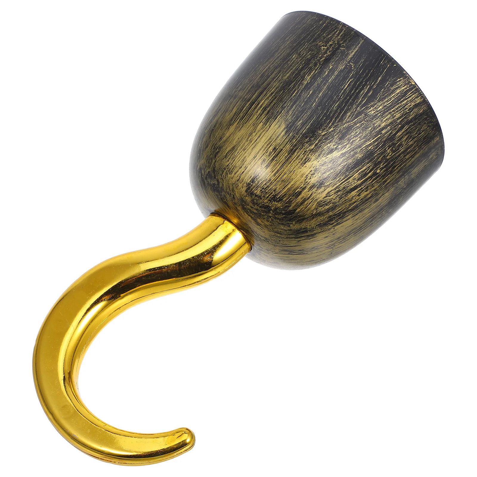 Golden Pirate Hook Cosplay Toys Halloween Adornments Hand Hooks Plastic Party Decorations Decorative Accessory