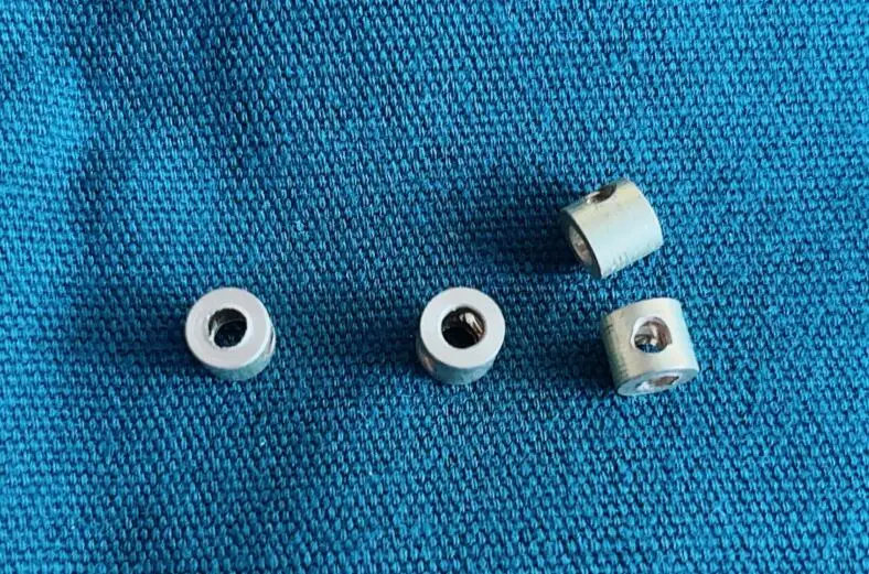 4pcs 3.1mm Bushing Wheel Chocks Shaft Collar & Locking Mechanism Anti-Roll Protection for 3mm shaft Aircraft/Machinery Axles​