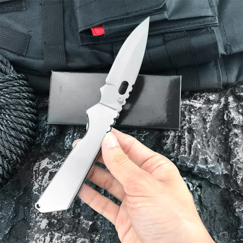 

Карманный складной нож EDC из нержавеющей стали, нож для выживания на открытом воздухе, лезвие 5Cr13Mov, стальная ручка 420, необходимые инструменты для кемпинга, рыбалки
