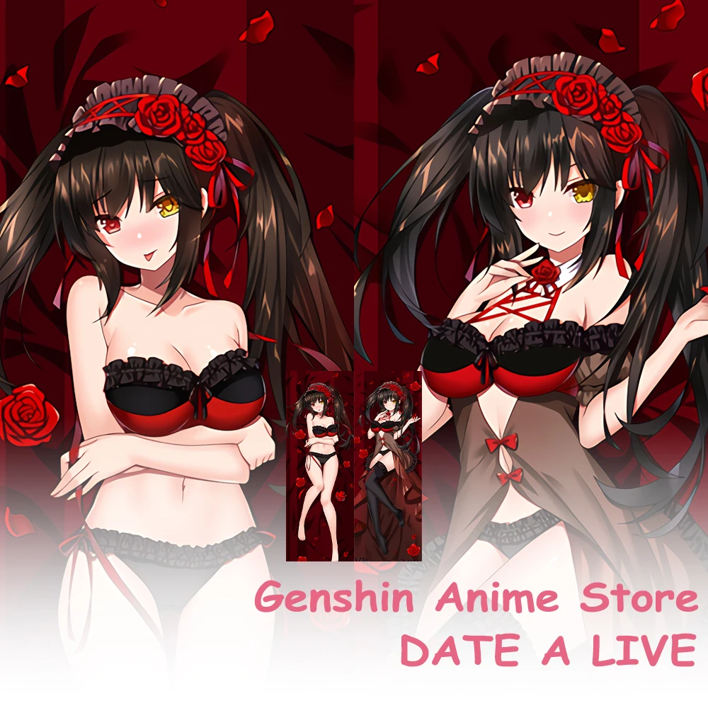 

Anime Tokisaki Kurumi Date A Live Dakimakura Pillow Case Hugging Body Prop Cushion Cover Otaku Gift