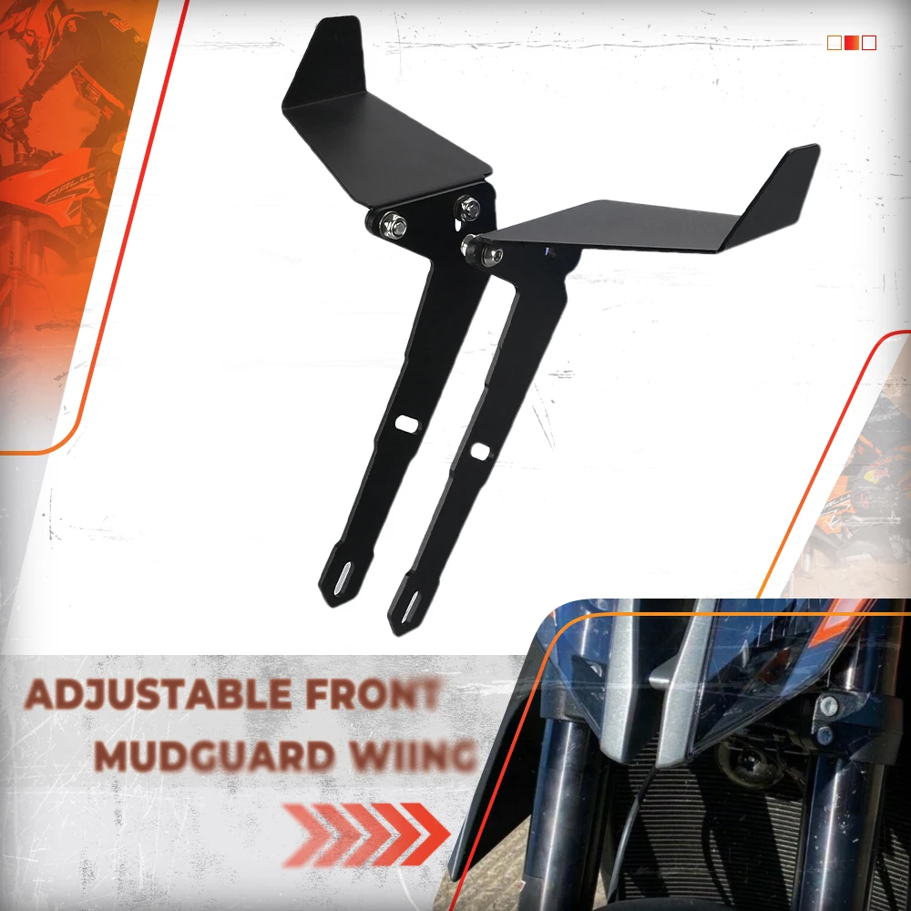 

Motorcycle Parts Front Mudguard Downforce Spoilers WIing For 1290 Superduke 1290 Super Duke R RR EVO 2018- 2023 2022 2021 2020