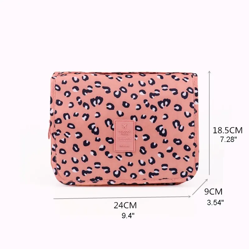 Cosmetic Bag for Women Waterproof Travel Pouch Toiletries Beauty Organizer Ladies Bathroom Neceser Makeup Storage Bag With Hook