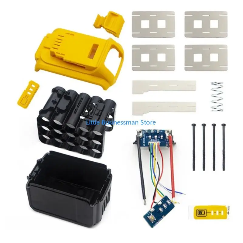 Werkzeug-Batteriegehäuse-Reparatursatz mit Halterahmen, Platinensatz, Kontaktplatten und Hardware für DCB200-Pack-Umbauarbeiten. – Detail 3