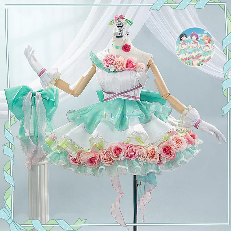 ラブライブ！-ハスノソラコスプレ衣装女性かわいいロリータドレスアニメ服ファンシーハロウィンパーティー制服スーツカスタムメイド