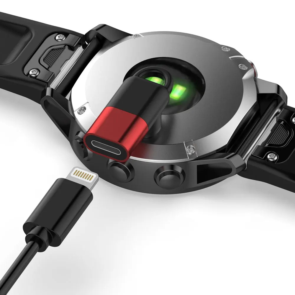 Adaptador de carga tipo C/Micro USB a 4 pines para Garmin Fenix 5/5S/5X/6 Forerunner 45/45S/245/245M/935 convertidor de carga de reloj inteligente
