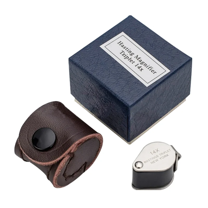 

ABBP-Gift 14X Mini Folding Magnifier Pocket Glass Jewelers Eye Handheld Tools Portable