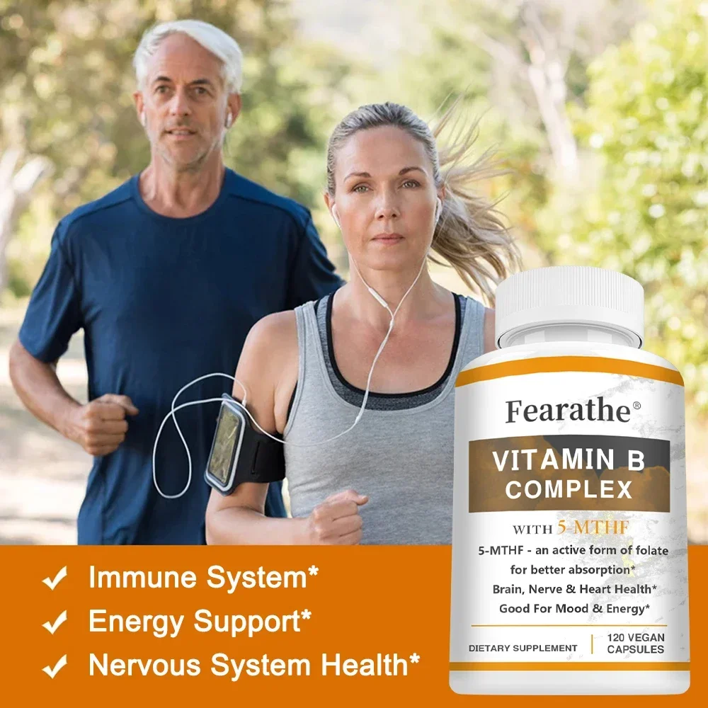 

Vitamin B Complex Rich in 5-MTHF, Which Helps Maintain Brain, Heart and Skin Health and Promotes Energy Metabolism