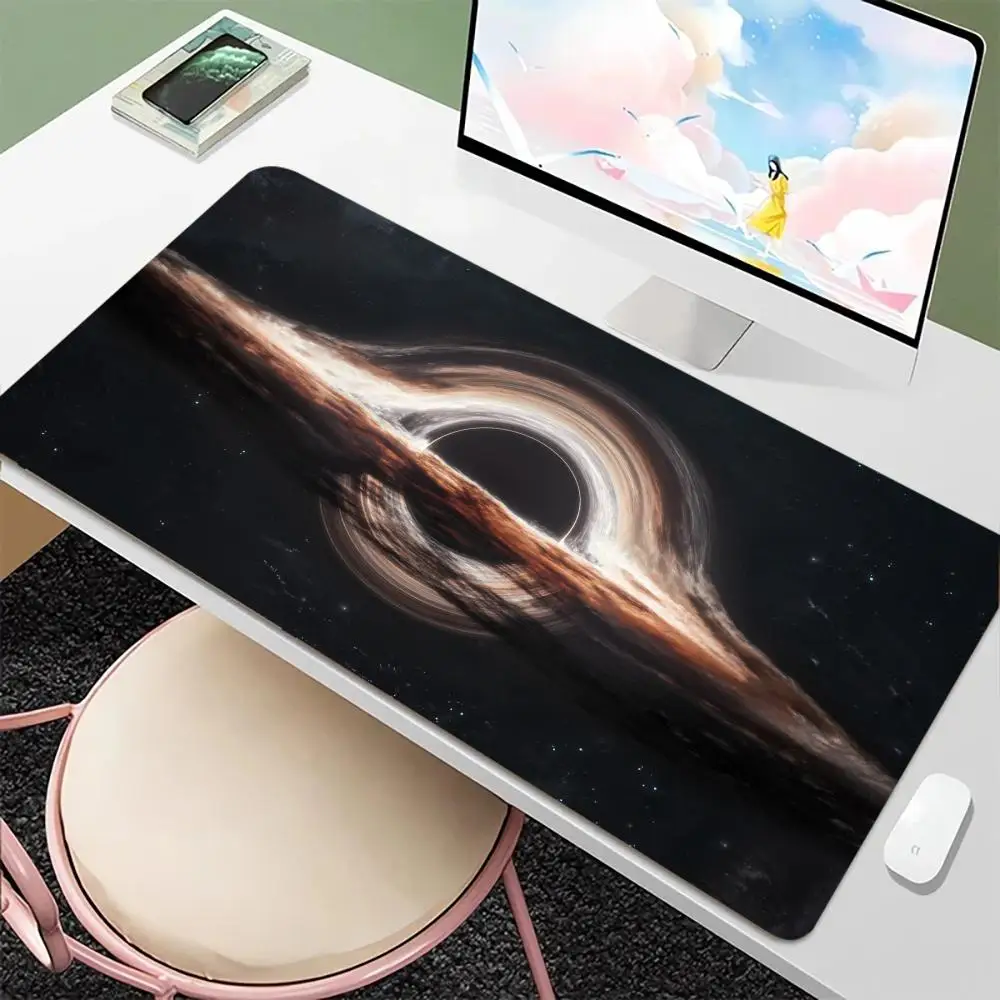 Interstellar Planet Gaming Mouse Pad Extra-Large Non-Slip Mouse Pad Stitched Edge Design Durable Desktop Pad Gaming Keyboard Mat