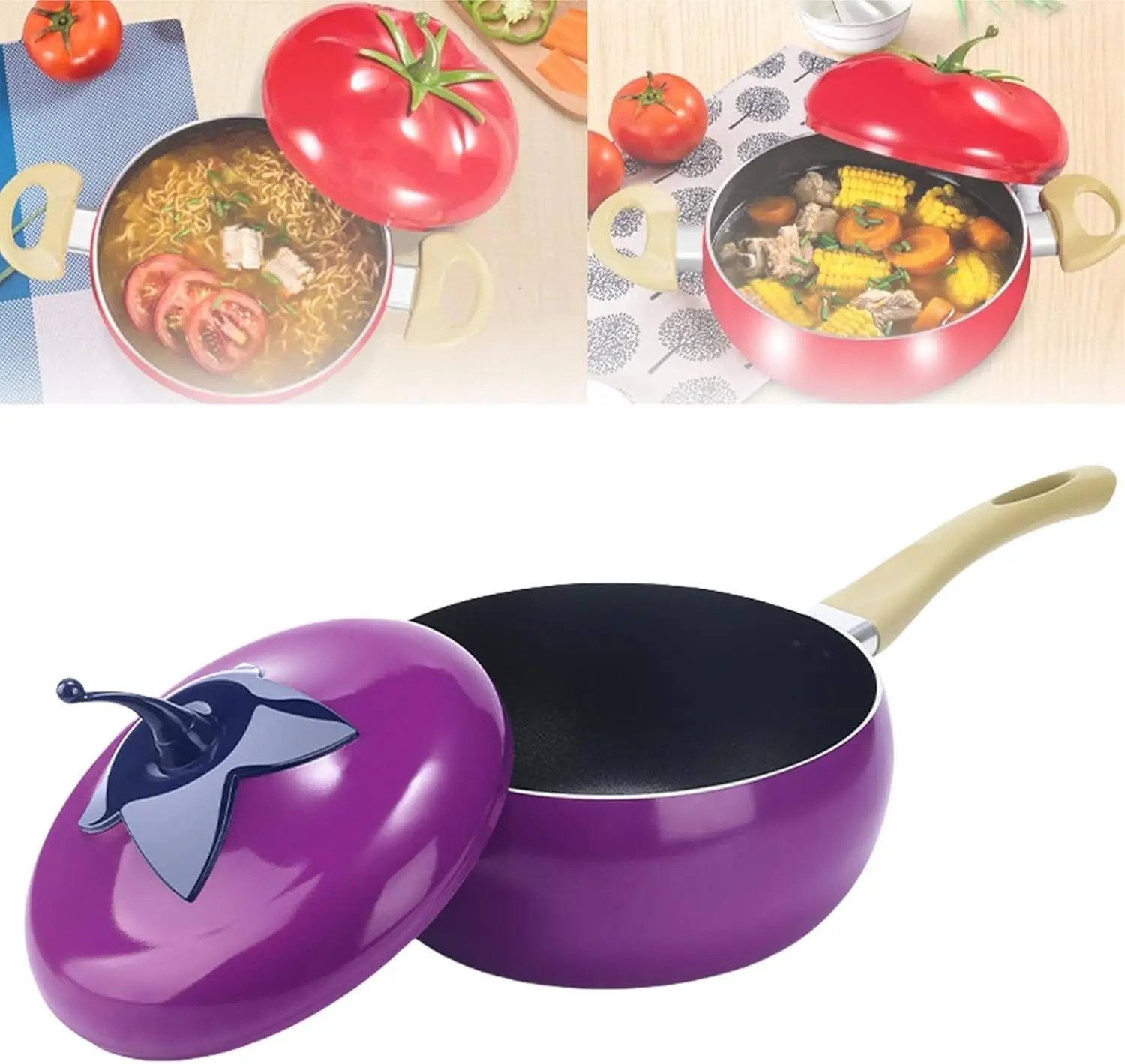 

Enameled Cast Iron Dutch Oven, Tomato Cooking Pot with Lid, Small Dutch Oven, Cast Iron Pot for Soup, Stew & Baking, Enameled Ca