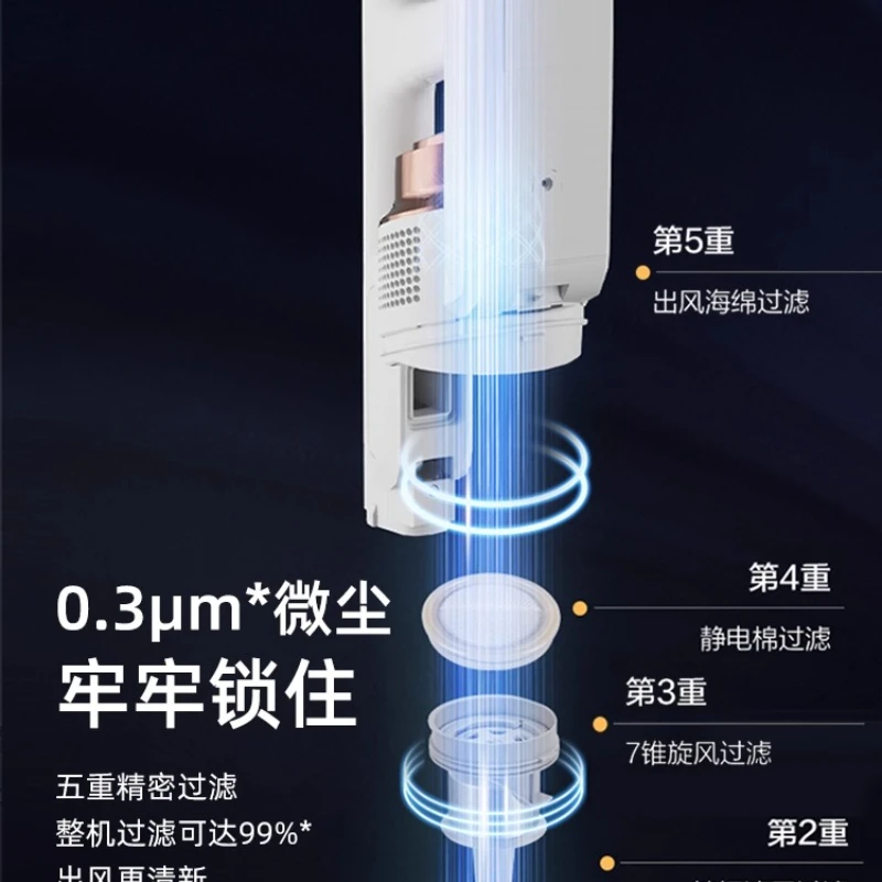 강력한 무선 진공 청소기 가정용 차량용 애완동물 털 제거용 경량 핸드헬드