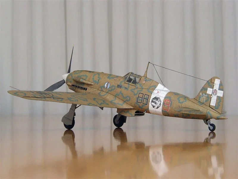 1:300 Scale Italian Fighter Macchi MC.202 DIY Handcraft PAPER MODEL KIT Handmade Toy DIY Puzzles