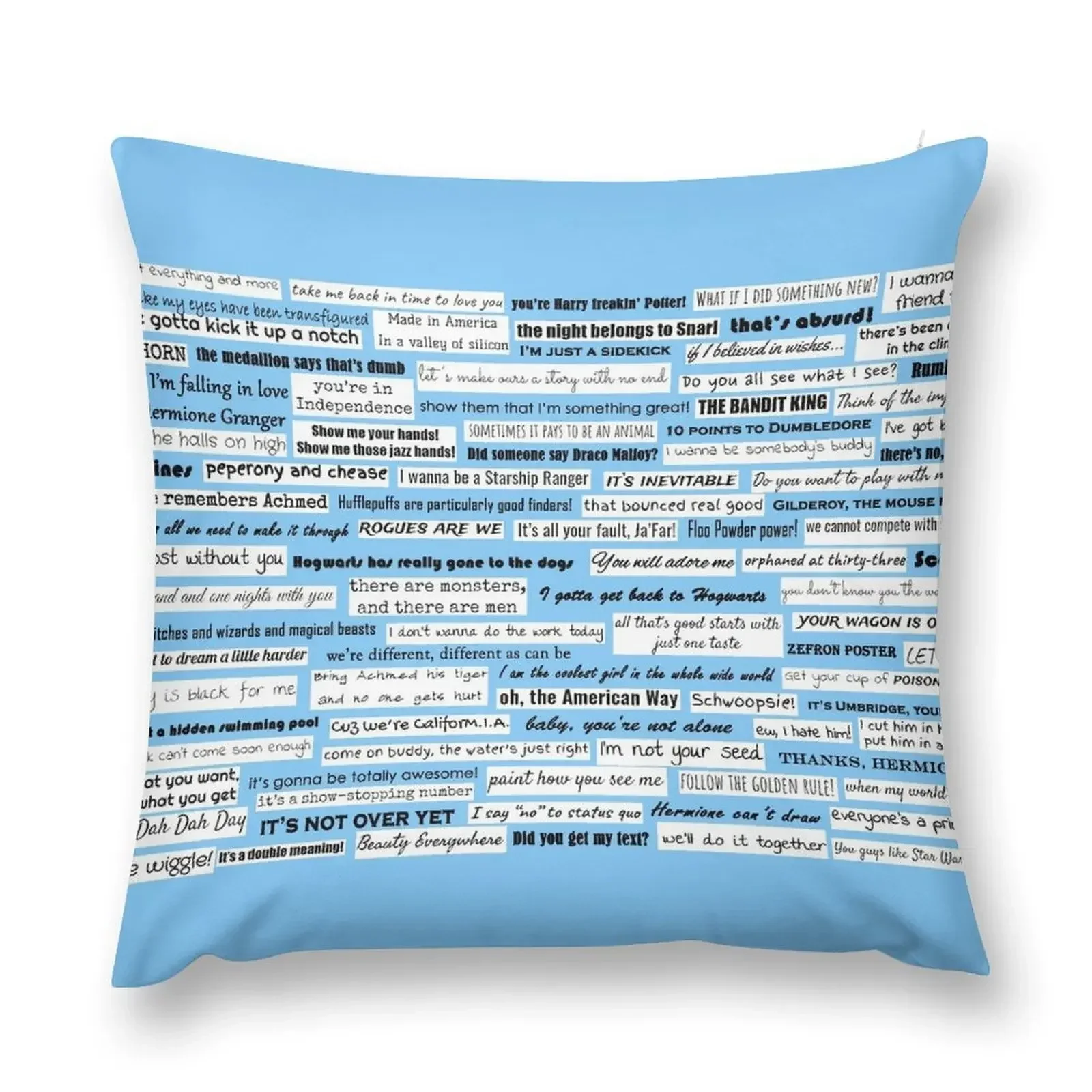 Team StarKid Quote Collage Throw Pillow Pillowcase Christmas Throw Pillows Covers anime girl pillow