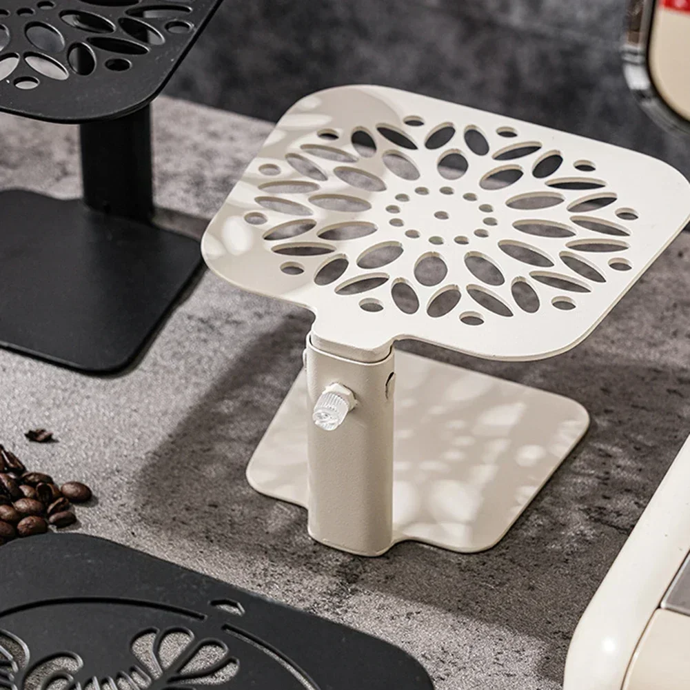 Coffee Weighing Rack Adjustable Stainless Steel Stand Barista Tool For Espresso Machine Suitable For Coffee Shop Home Bar