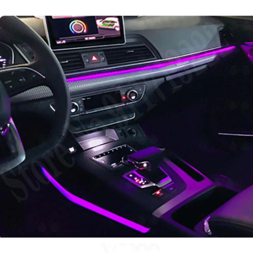 

For Audi A6L A7 C8 LED Central Control Dashboard Atmosphere Strip Ambient Light Decorative Lamp Bar