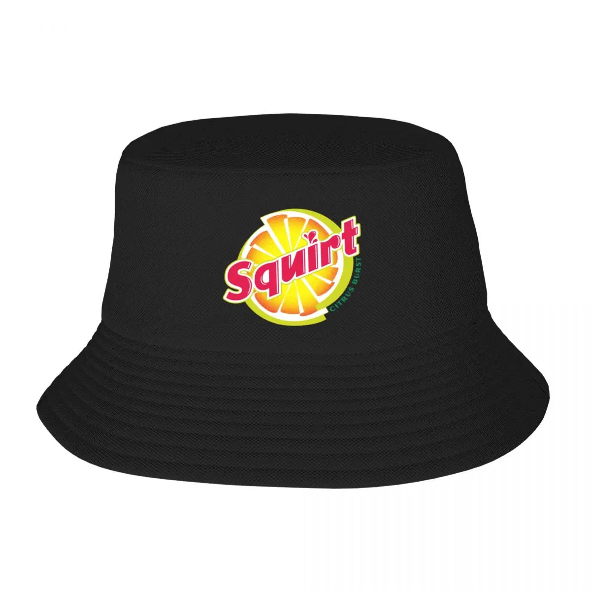 Colorful Obsolete Squirt Soda Logo Introduced in 2002 Bucket Hat Hats Anime Hat Trucker Cap Hats Baseball Cap Men Cap Women's