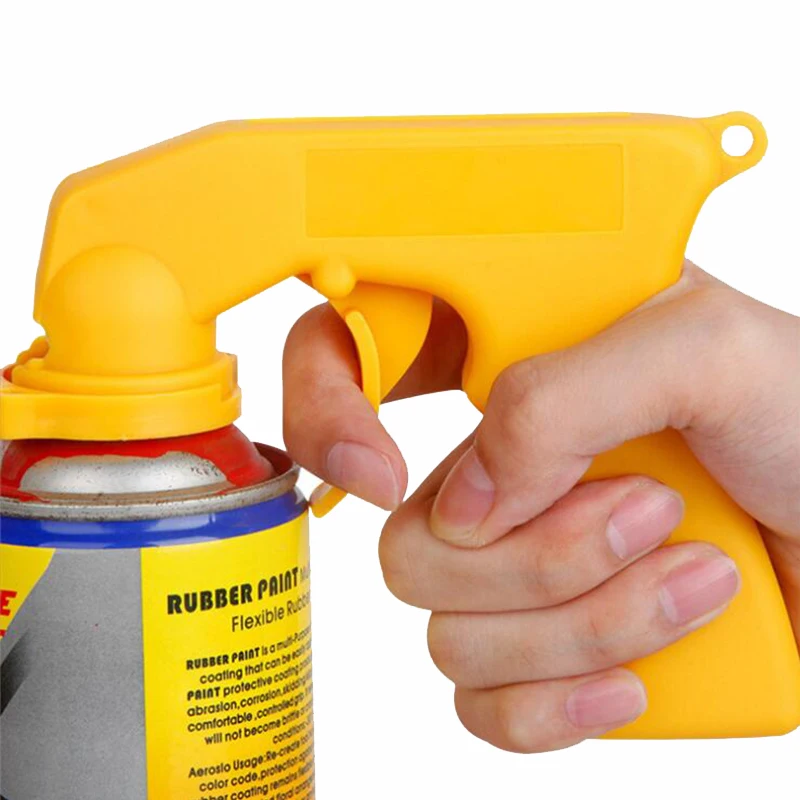 Spray Adaptor Paint Care Aerosol Spray Gun Handle with Full Grip Trigger Locking Collar Car Maintenance Painting Paint Tool