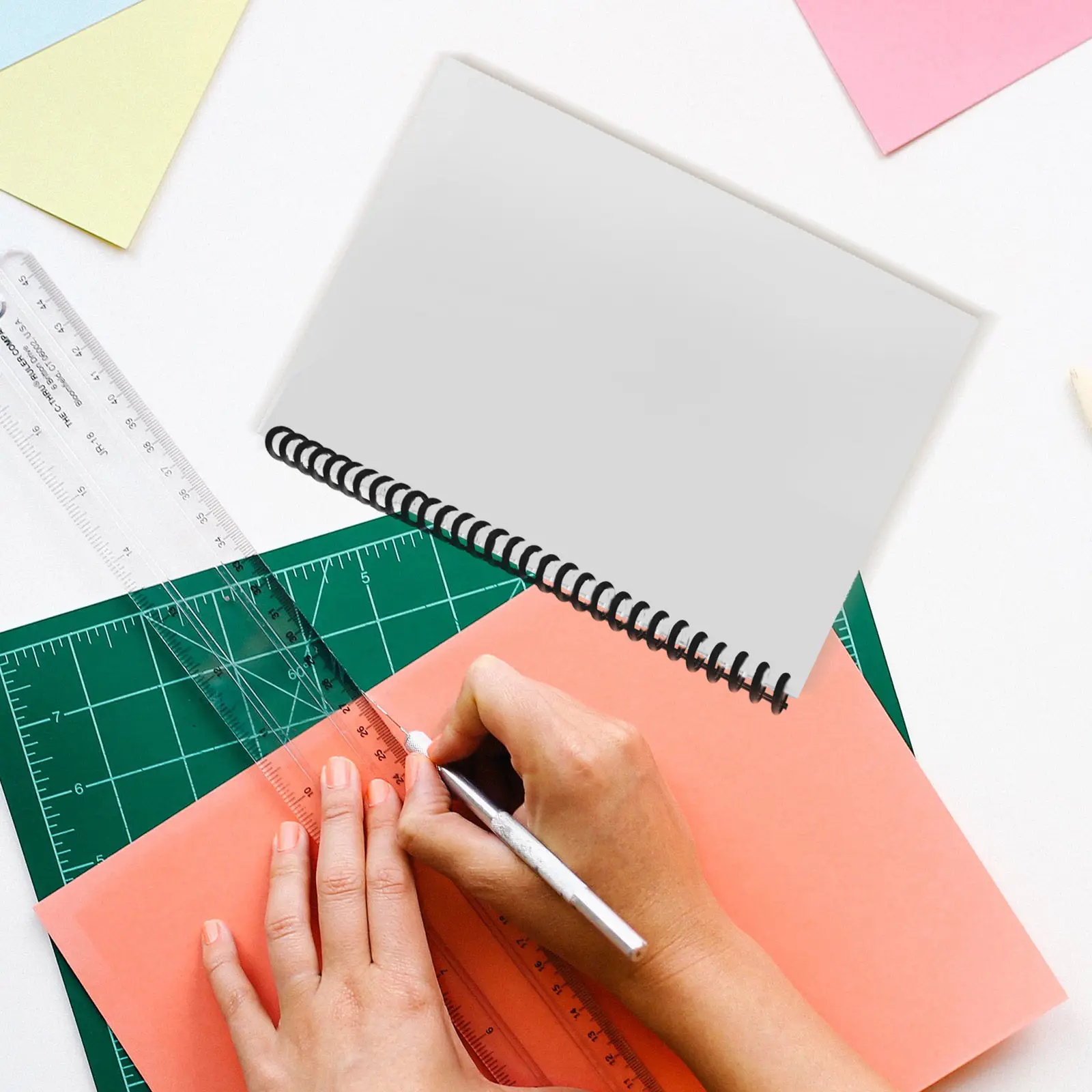 

10 шт. пластиковых кольцевых пружин для переплета, для блокнотов, скрапбуков, календарей, гладкие спиральные кольца-зажимы