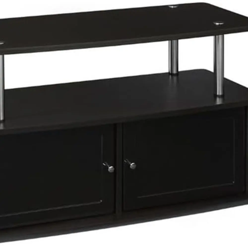 

Designs2Go 40 inch TV Stand with 2 Storage Cabinets and Shelf, Espresso