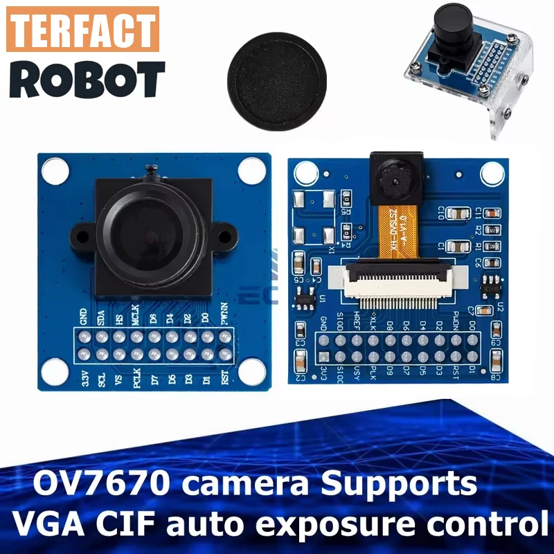 1PCS  OV7670 camera module Supports VGA CIF auto exposure control display active size 640X480 for Arduino