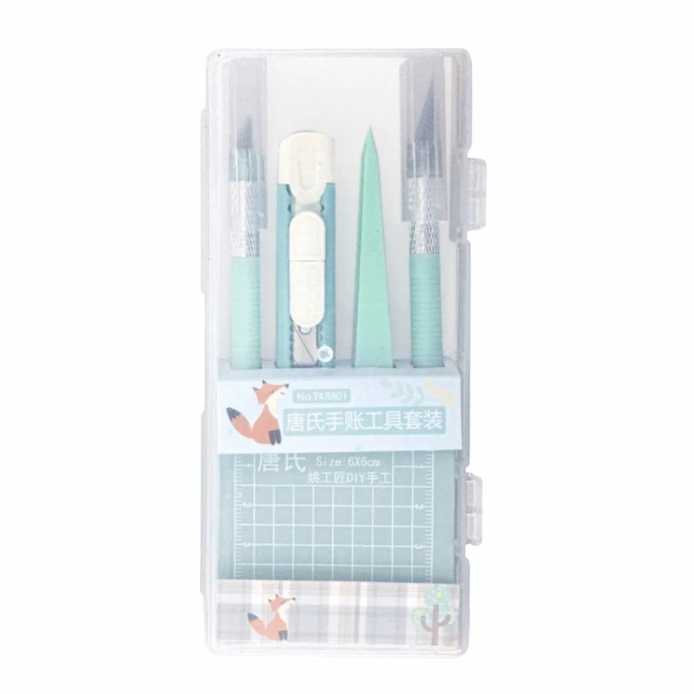 5 stks/set DIY Scrapbook Tool Set Pincet Pennen Antislipmatten Art Snijgereedschap Kit Papier Crafting Carving Ambachtelijke Papier pen
