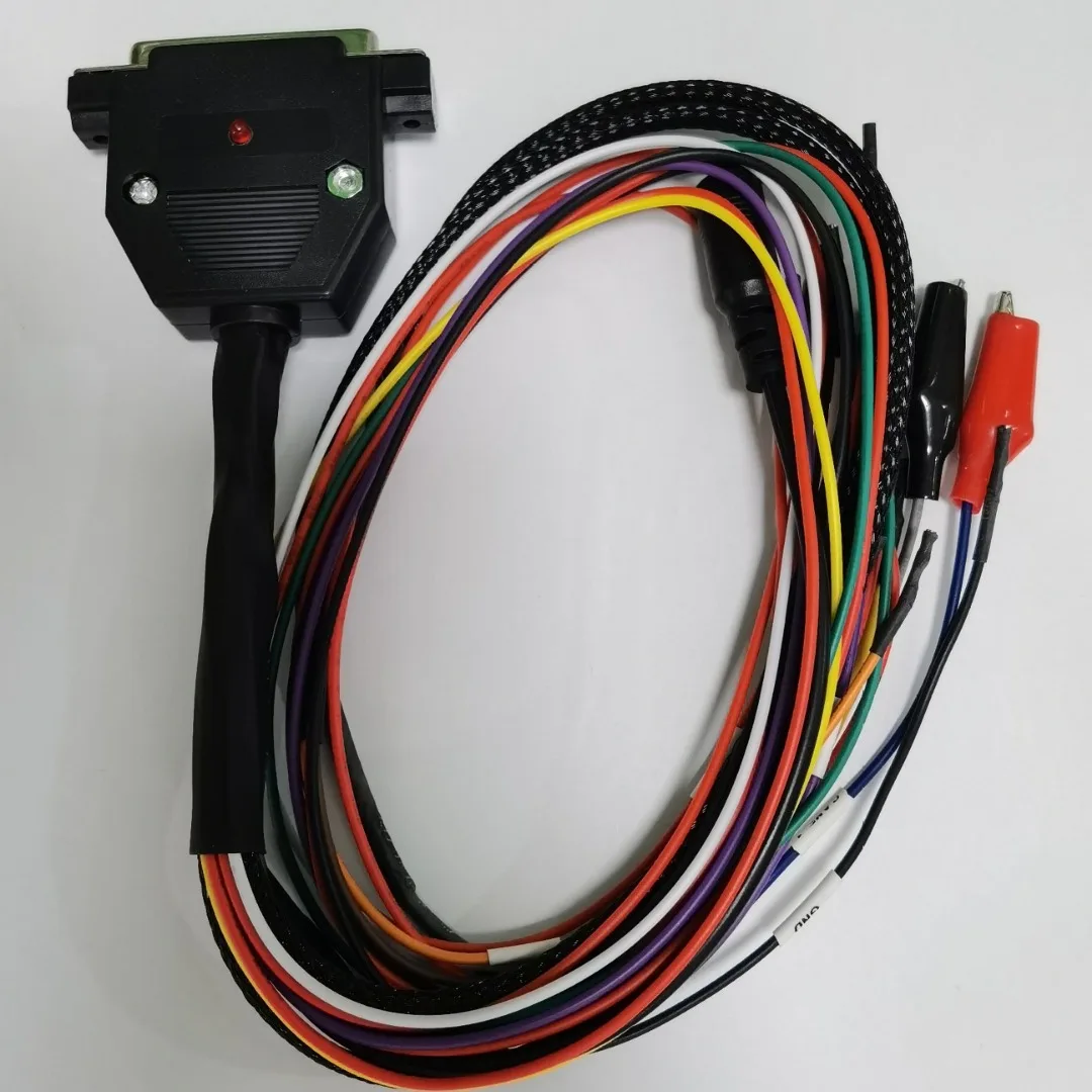 

LED LIGHTS Switch Boot Bench Cable For SM2 PRO J2534 VCI DB25 Bench Pinout Connector Read Write ECU BATT VCC KLINE CAN-L CAN-H