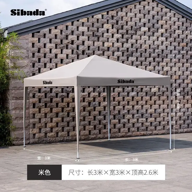Retractable portable quick-opening folding tent quadrangle umbrella night market stall market