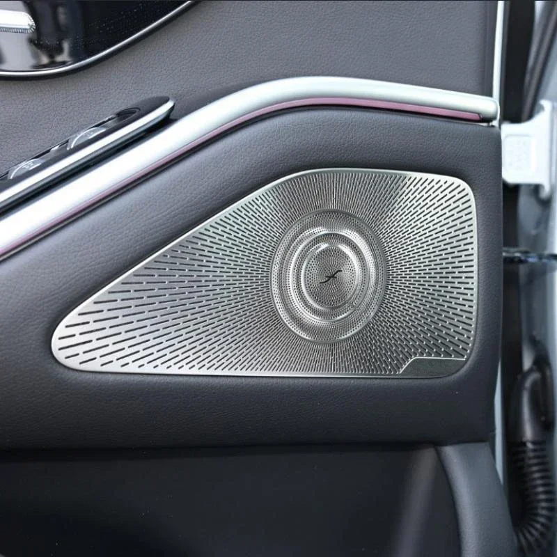 Car Styling Car Audio Speaker Car Door Loudspeaker Trim Cover For Mercedes Benz S Class W223 S400 S450 480 2022-2023 Accessories