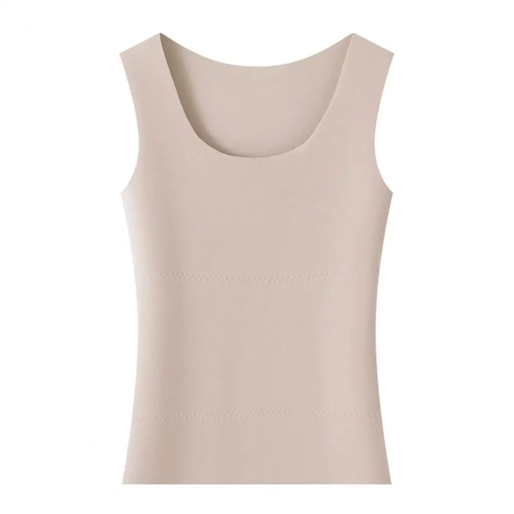 2026 Winter Women Thermal Double-sided Velvet Vest Seamless Velvet-lined Fast Temperature Lock Heating Bottoming Tanks Top