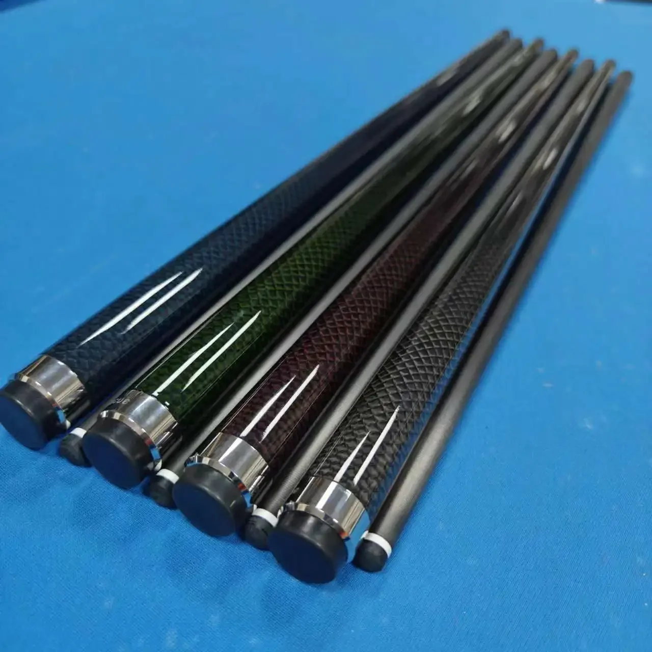 12.5mm 1/2 split carbon fiber pool cue with protective cover and radial joint