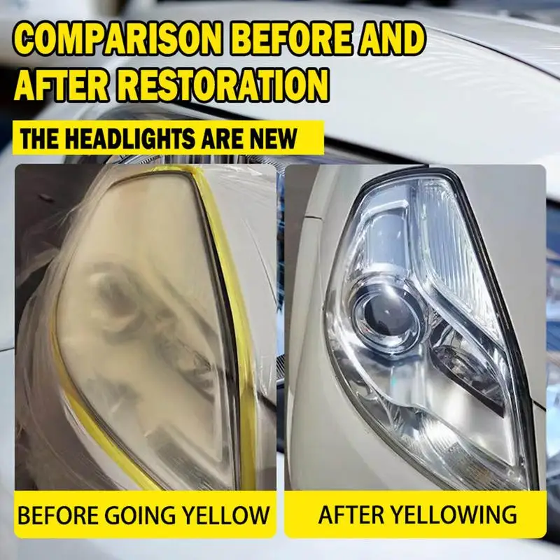 Car Headlight Cleaner 60ml Headlight Restorer Car Headlight Liquid For Repair Of Scratch Yellowed Headlamp