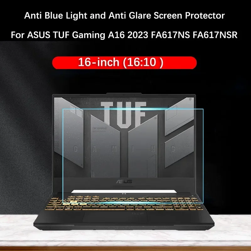 2X Anti Blue Light and Anti Glare Screen Protector for ASUS TUF Gaming A16 Advantage Edition (2023) FA617NS FA617NSR 16