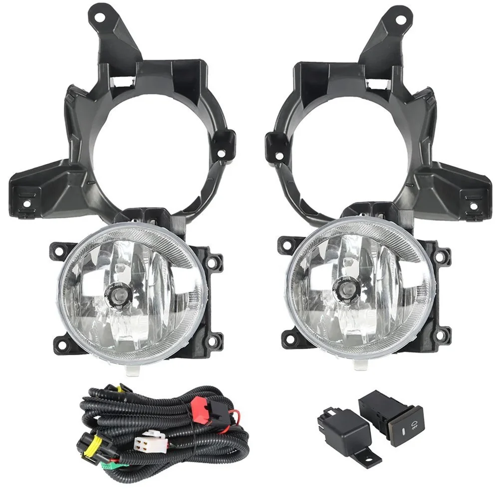 Upgrade Halogen Fog lights For Toyota RAV4 XA40 2013 2014 2015 Headlight Fog Lamp Cable + Switch Cover Grille Bracket Holder