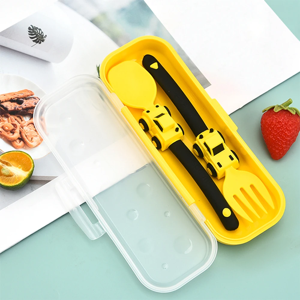 Mother Kids Things for Baby Complementary Feeding Utensils Children\'s Dishware Babies Cutlery Spoon Tableware Fork Stuff Solid
