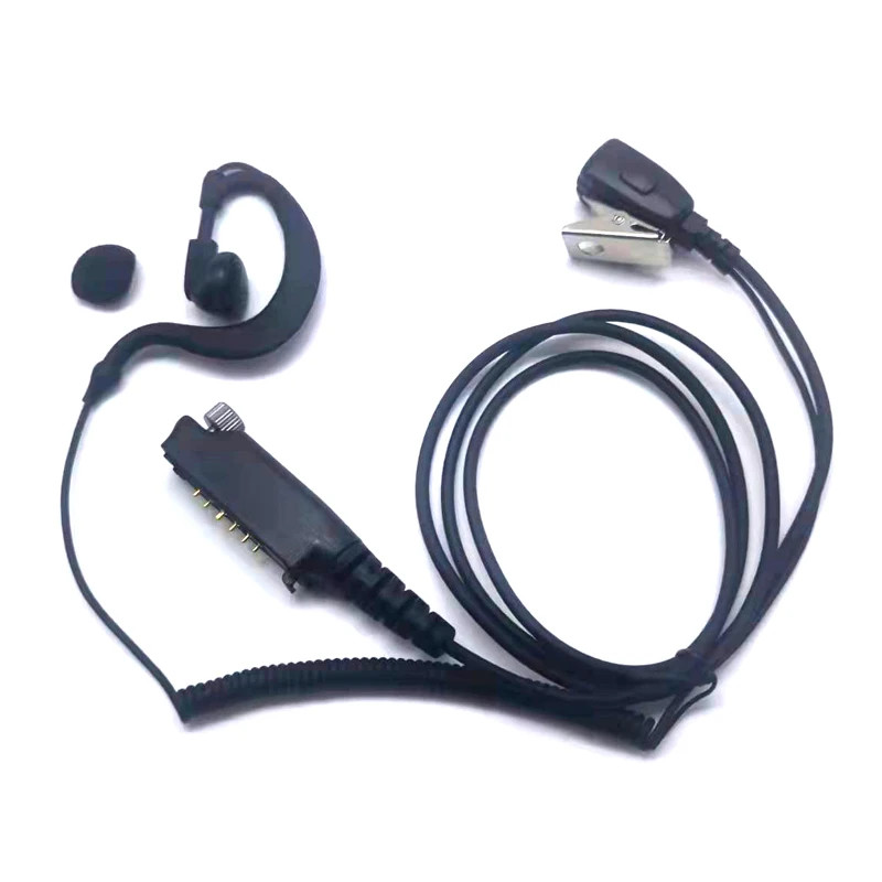 G-Shaped Earhook PTT Mic Earpiece Headset for SEPURA STP8000 STP8030 STP8035 STP8038 STP8040 STP8080 STP9000 Radio Walkie Talkie