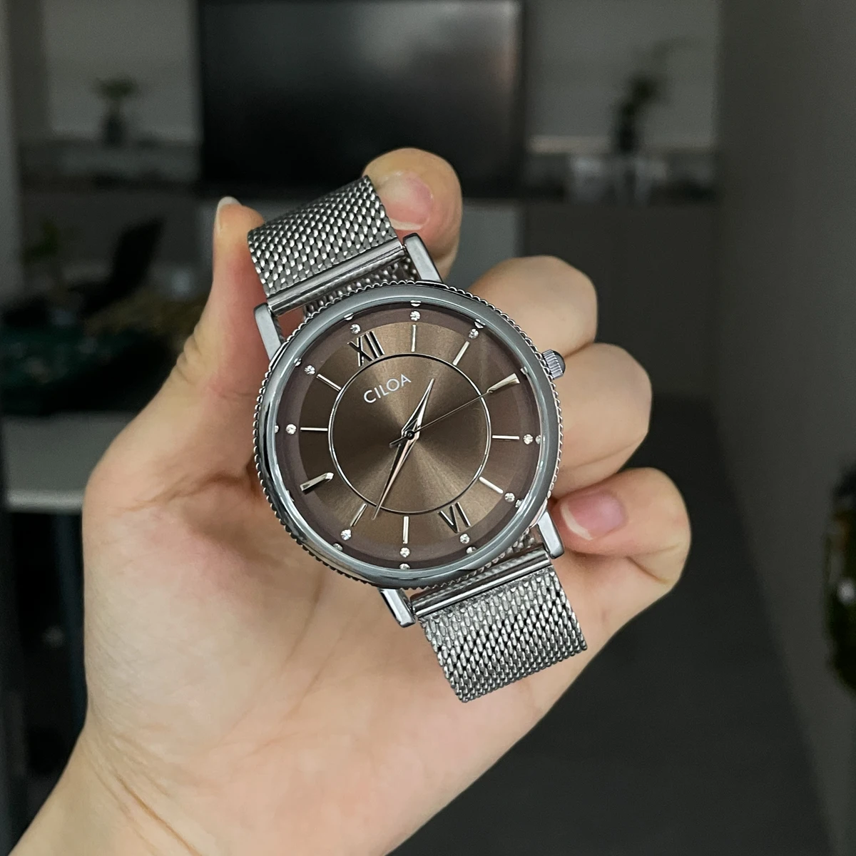 CILOA large dial business watch men's brand genuine men's high-end men's 2025 new light luxury brand quartz watch waterproof