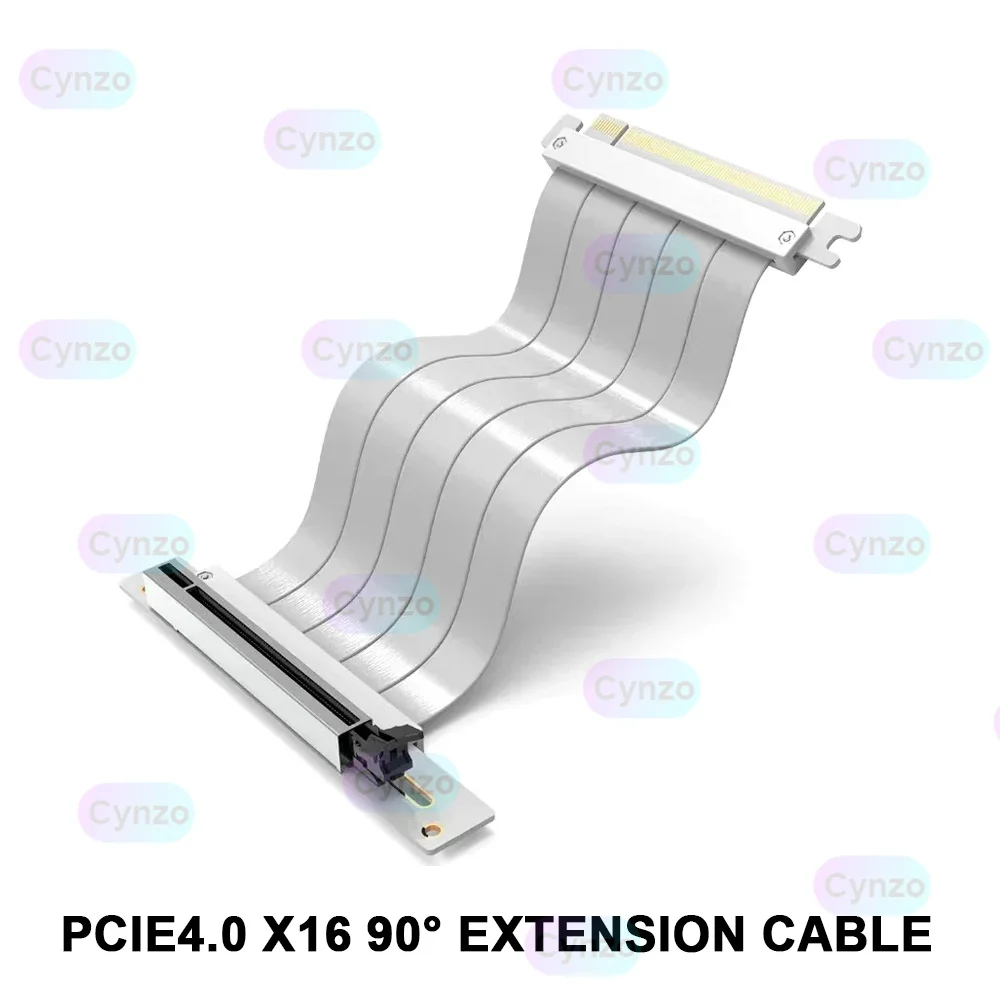 PCIE4.0 Graphics Card Extension Cable Vertical Installation 90° X16 Connection Riser Full Speed Non-destructive for ATX Chassis