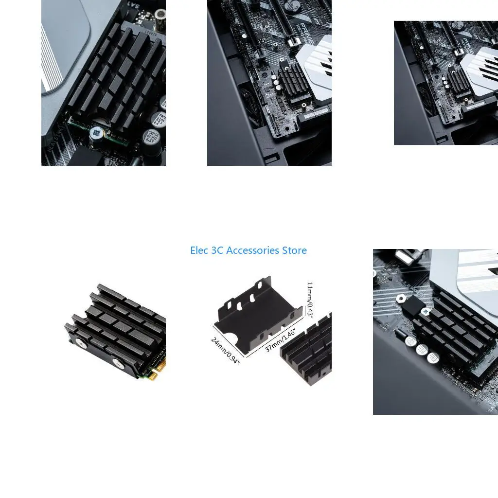 Y51A Aluminum Heatsink for M.2 NVME SSD Hard Drive Disk Cooling Radiator 2242 Version