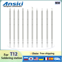 T12 Series Soldering Iron Tips T12-ILS For Hakko FX951 STC STM32 FX-950 FM-203 Welding Station Universal Not FM65 T65 SH72 tip