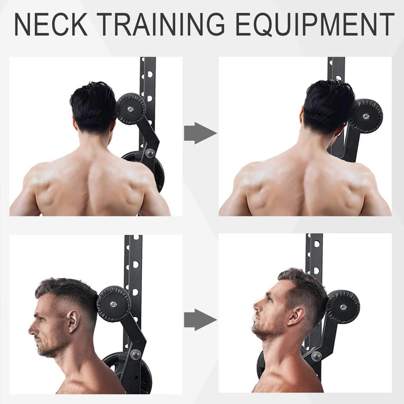 

Upgraded Rack Mount Neck Trainer Muscle Strengthener Fitness Equipment for Home Gym Exercise And Training