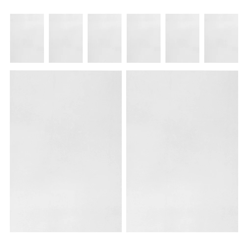 8 個夜光熱収縮シート半透明発光 DIY 材料クラフトシートキーホルダージュエリー幼稚園用