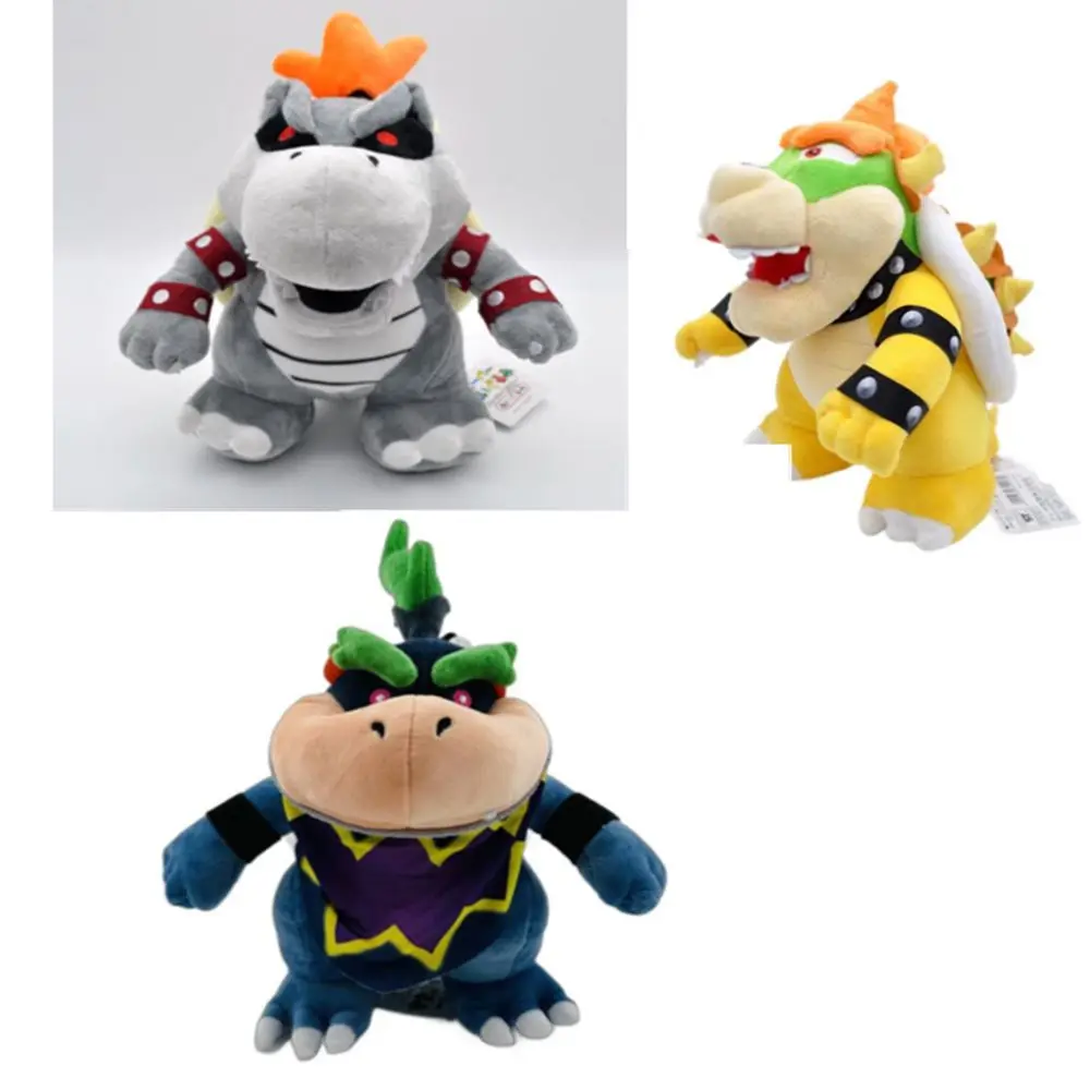 25cm大型ゲームマリオのボーンファイアードラゴンイエローコウパスーパーダークコウパbb-iiダークぬいぐるみクラシックゲームプラッシュトイ人形