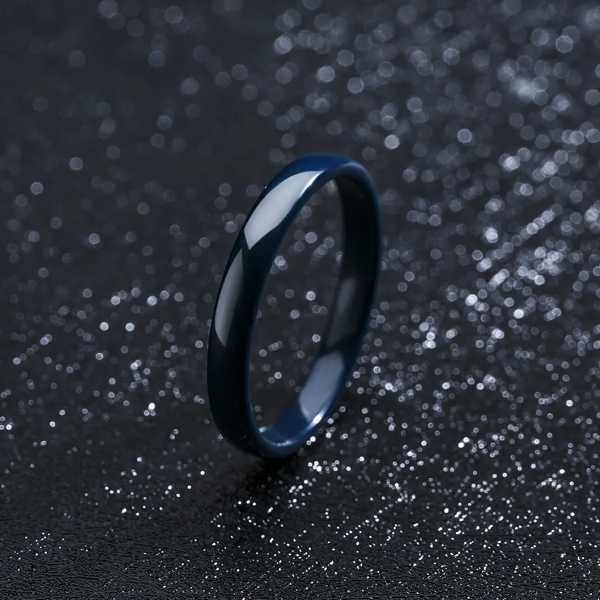 3mm Thin Stackable Ceramic Ring, Minimalist Wedding Band