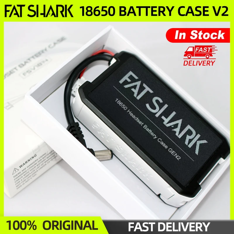 

Fatshark 7,4 В 18650, чехол для литий-ионного аккумулятора для гарнитуры V2 для дрона, квадрокоптера, очки FPV Dominator FAT SHARK HD2/HD3