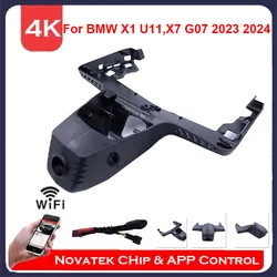4K Front And Rear Cam Wifi Dash Cam For BMW X1 U11 X6 X7 G07 I5 5 Series 7Series G70 2023 2024 Plug And Play DVR APP Control