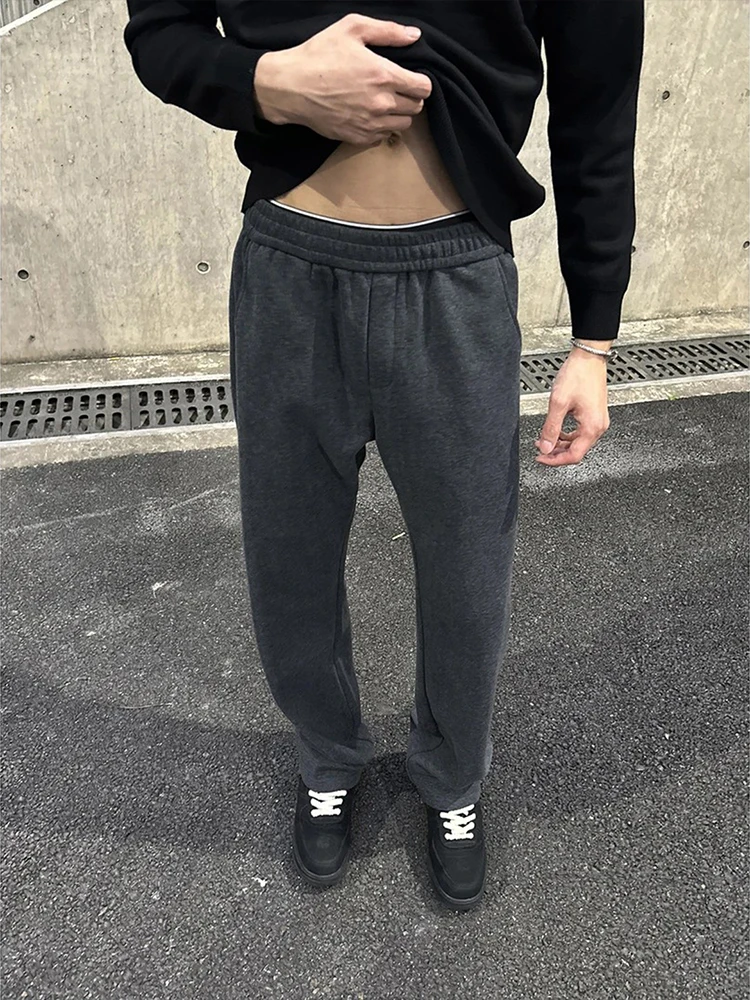 

Cleanfit Men's Fitn Sports Sweatpants Fce Lined Straight Leg Loose Casual Trousers mid Waist Long Pants Winter Wear