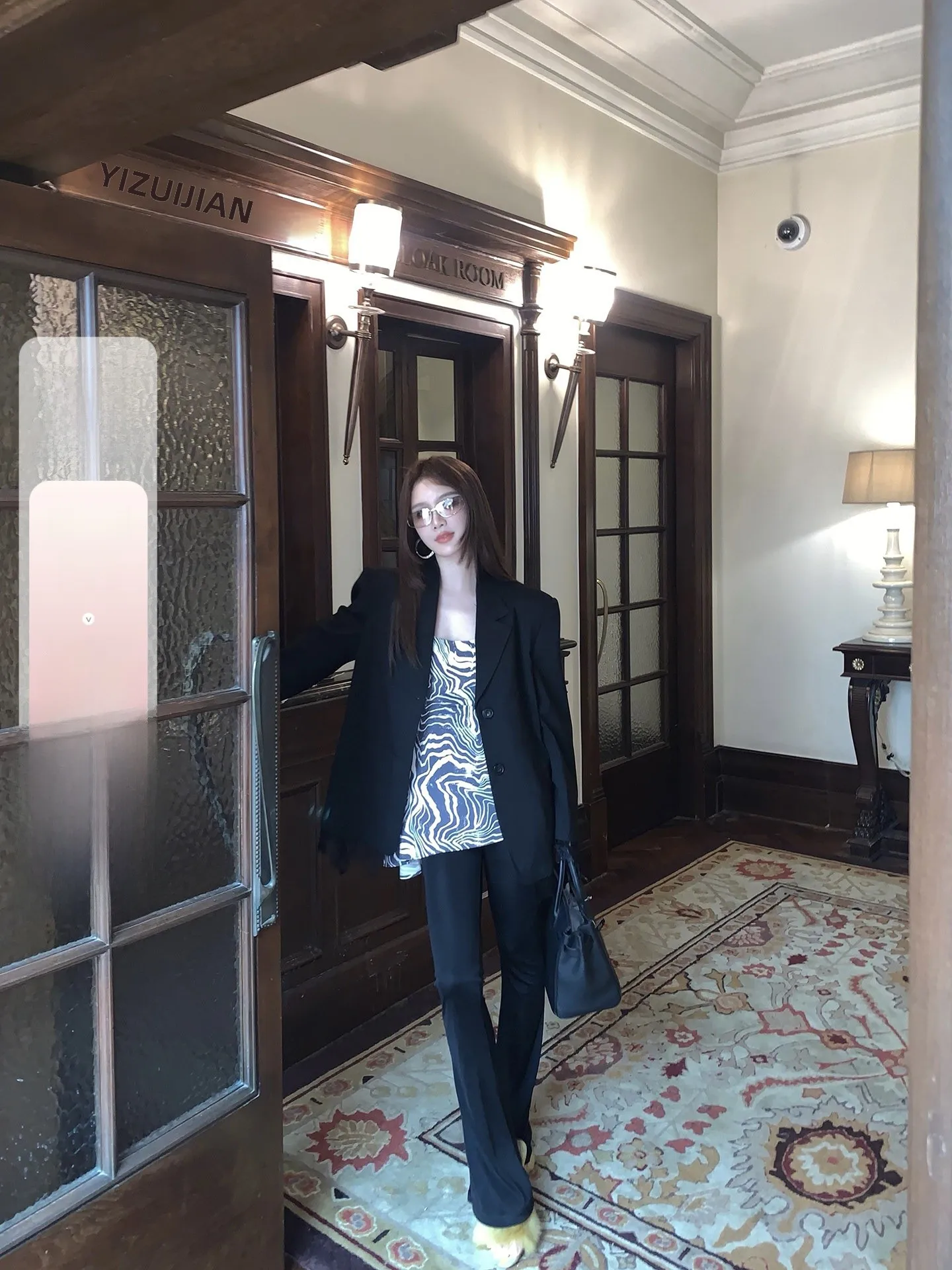 Classic Pad Shoulder Lace Suit Women's Loose Outerwear IUIU Paris Dream Return High-End Feelings Commute Style Polyester Fiber