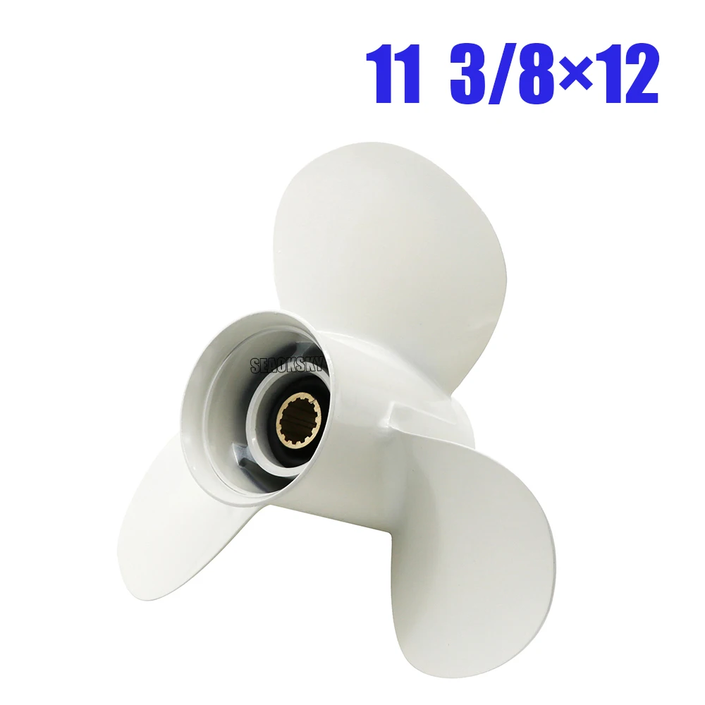 663-45952-02-EL Propeller 11 3/8x12-G For Yamaha Outboard Engine FT50 25HP 40HP 48HP 55HP 60HP F30 F40 F50 F60 13 Spline